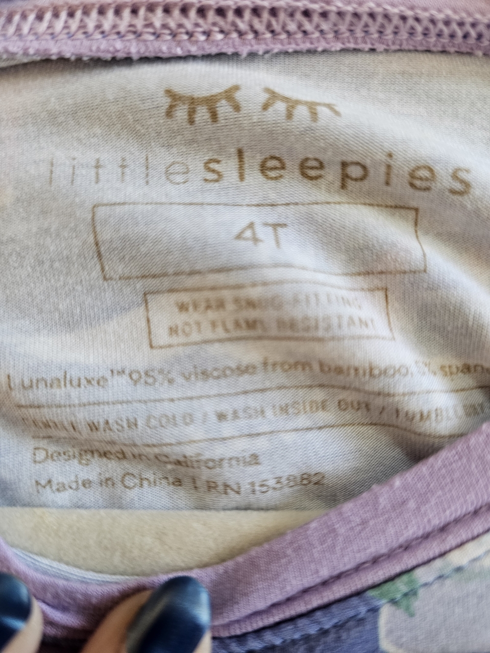 Little Sleepies Ice Princess Print Size 4T - Picture 3 of 3